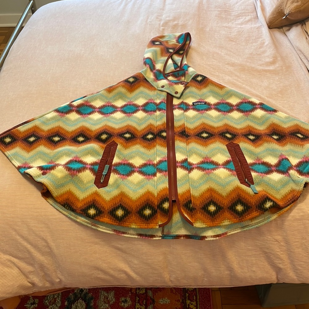 Patagonia synchilla poncho.